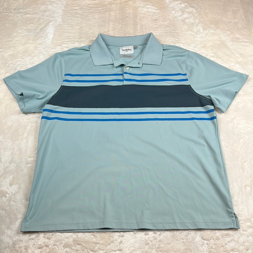 Goodfellow & Co Blue and Gray Polo Shirt